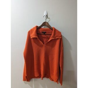 Lauren Ralph Lauren Orange Chunky Women's Sweater